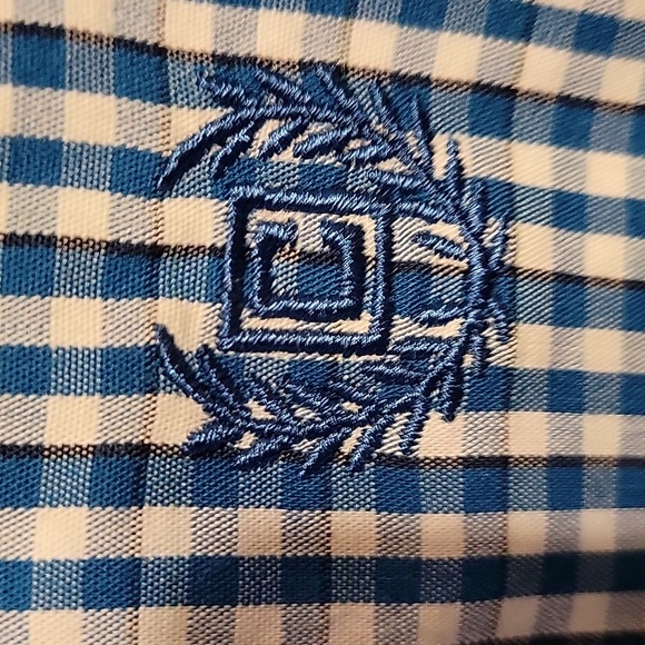 Men's Plaid Button Long Sleeved Dress Shirt - Picture 5 of 7